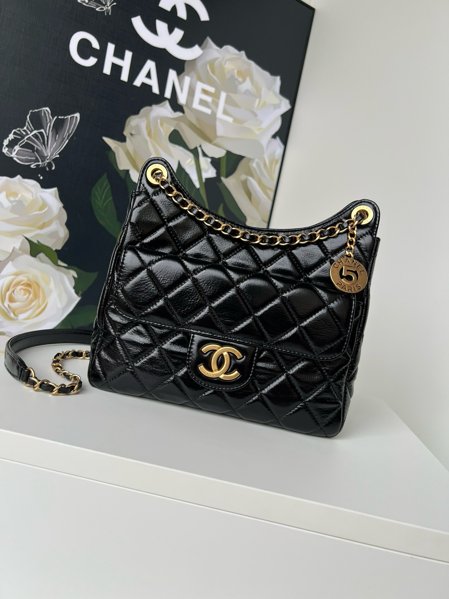 Ch@nel Hobo Handbags-22.5*21.5*7CM