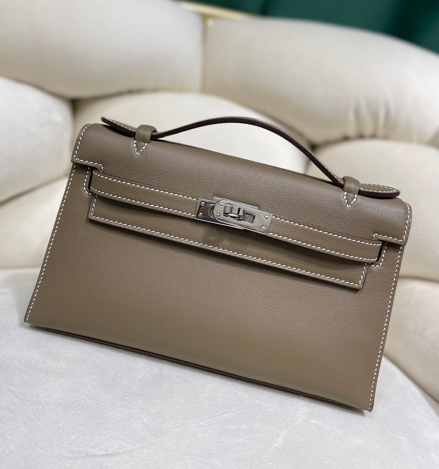 H**mes mini kelly pochette-epsom leather-22cm