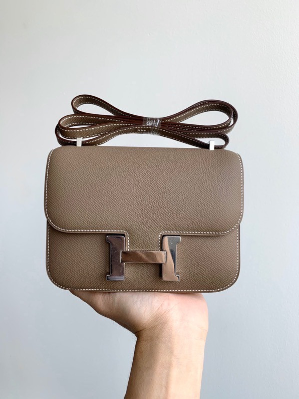H**mes constance epsom leather-19cm