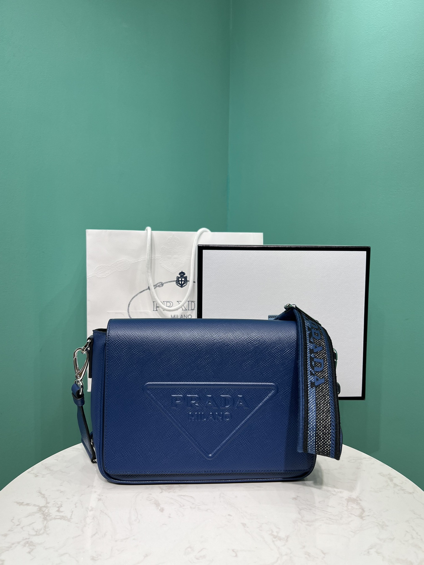 Pra*a crossbody bag-2vd046 -26*18*6.5cm