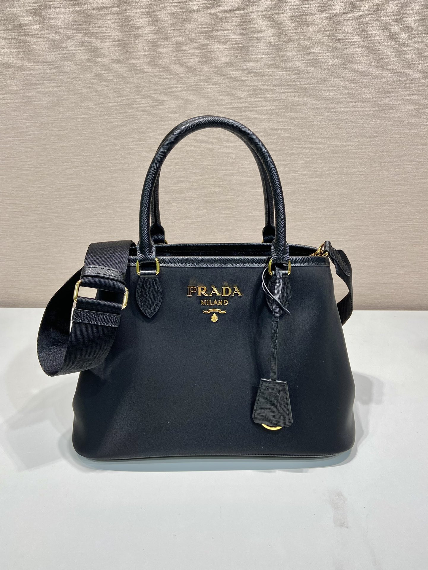 Pra*a 1ba173 vintage tote-30*20*15.5cm