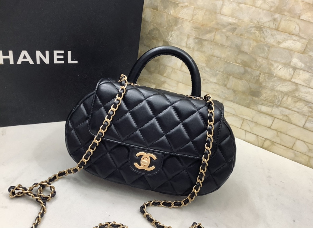 Ch@nel 2024SS Grip Mini Bag-13.5*23.5*5.5CM