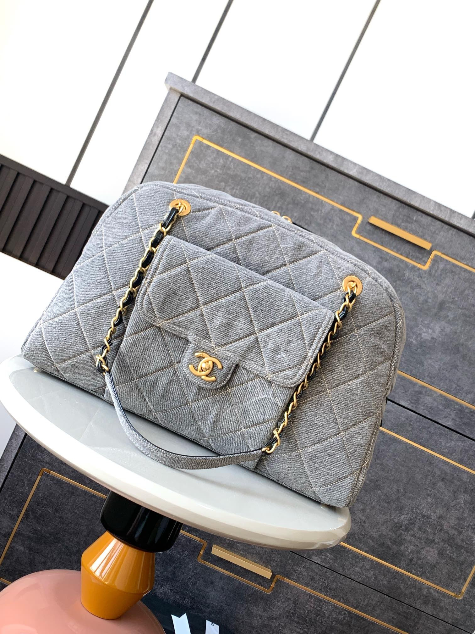 Ch@nel Maxi Bowling Bag-40*29*15CM