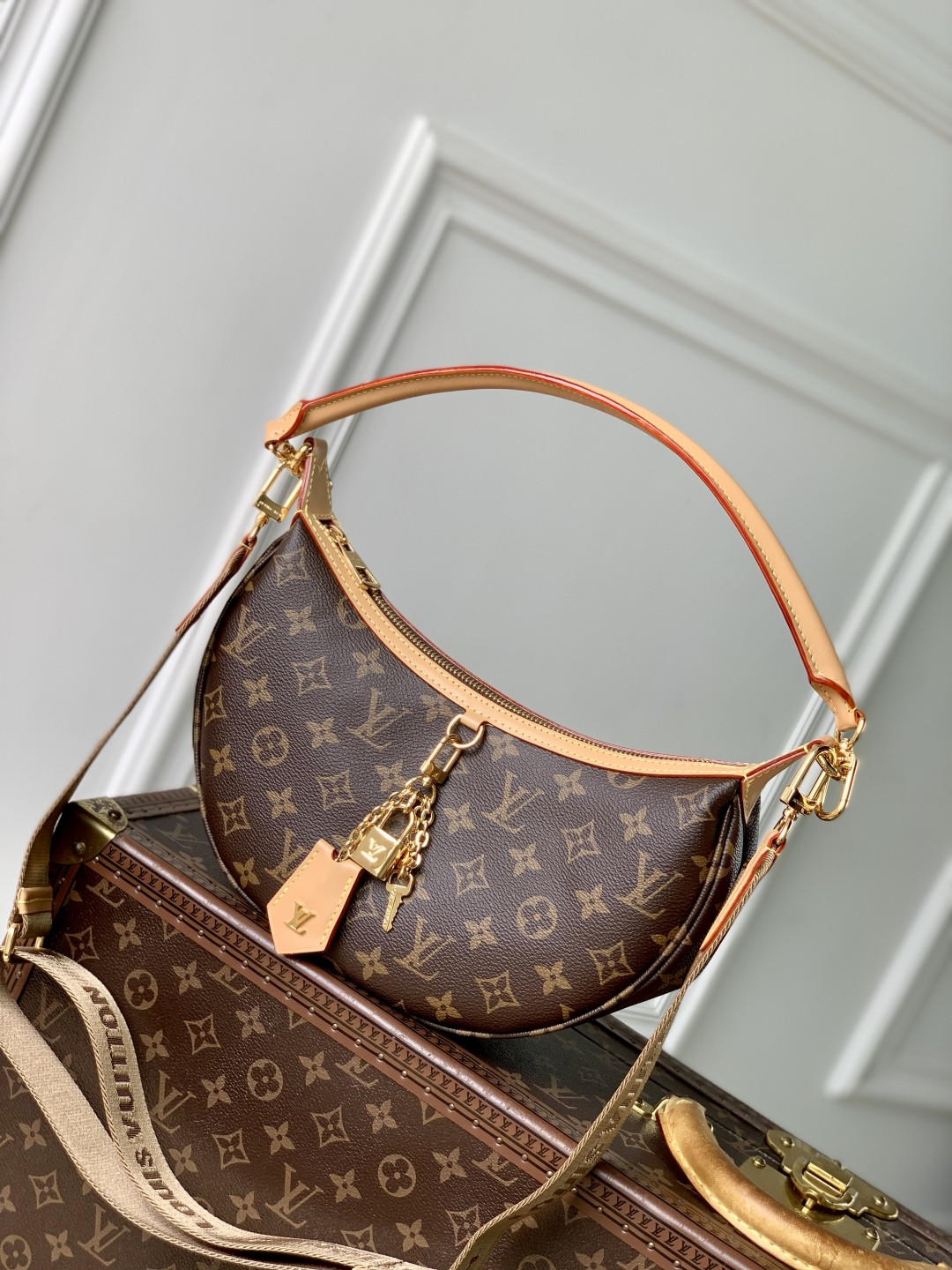 l0vis Vvtt0n loop hobo handbags-m12939-22 x 9 x 33cm