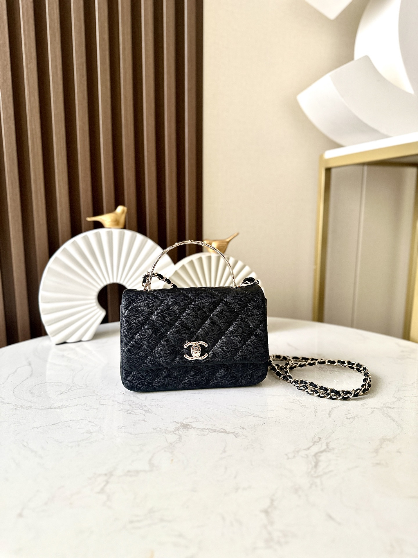 Ch@nel Flap Bag-12*18*6.5*cm