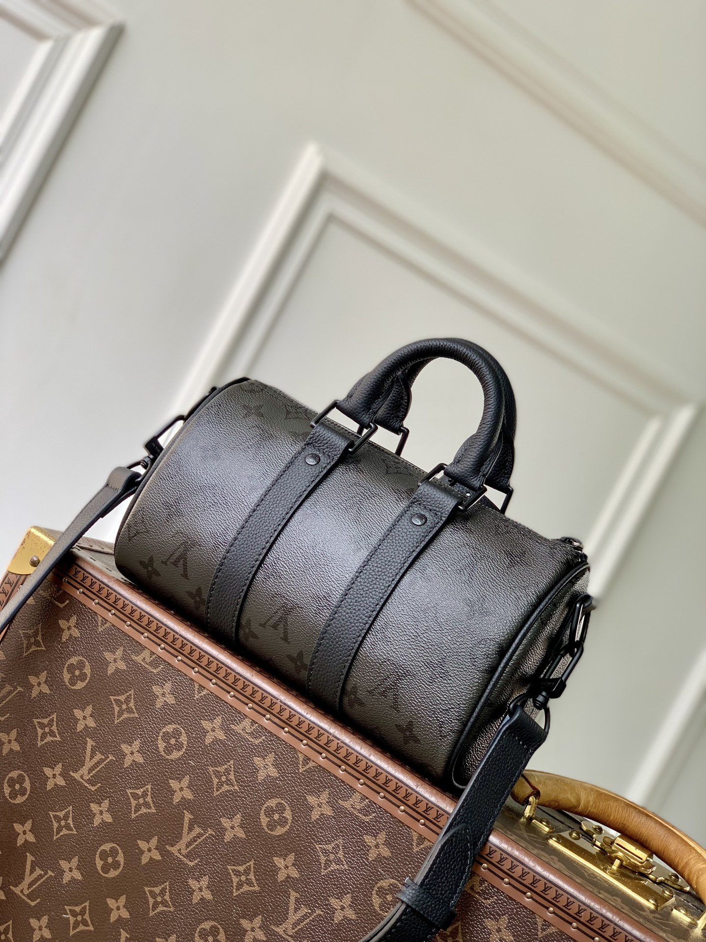 Lv Keepall Bandoulière 25-15*11*25CM