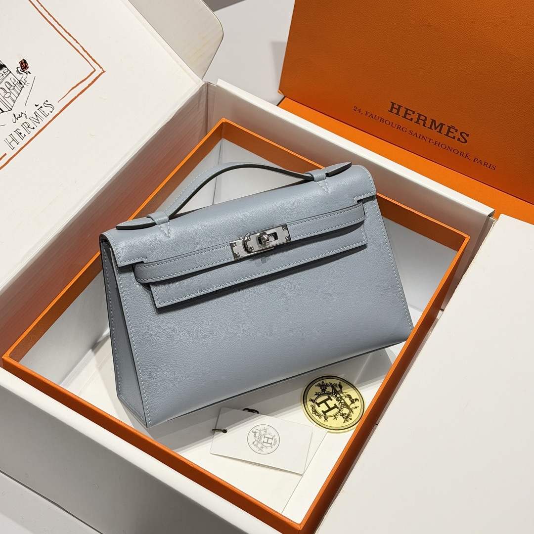 H**me5 Mini Kelly Pochette-Swift -22CM