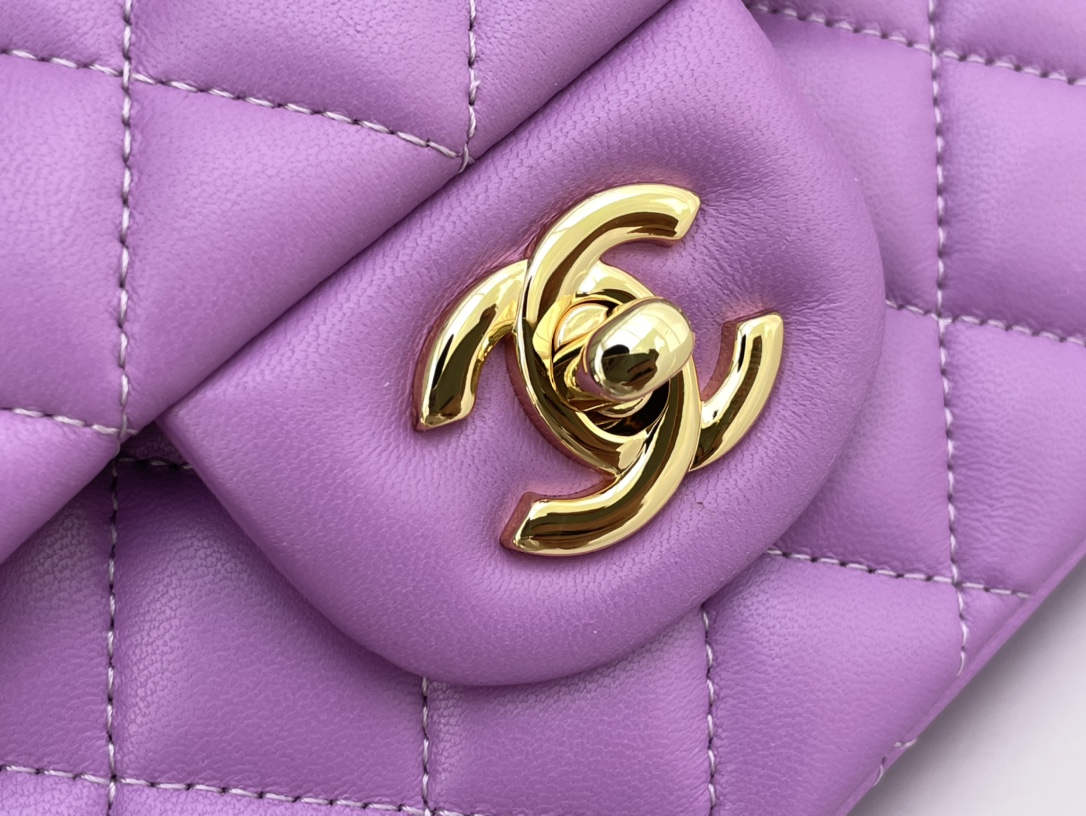 Ch@nel Flap Bag-Lambskin-25CM