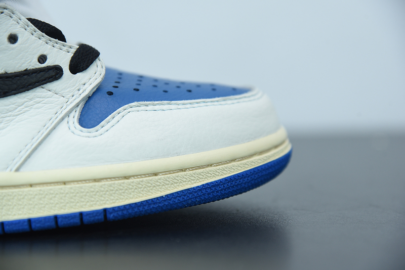 TRAVIS SCOTT X FRAGMENT X AIR JORDAN 1 HIGH OG SP MILITARY BLUE DH3227-105 (WITH UPDATED BOX)