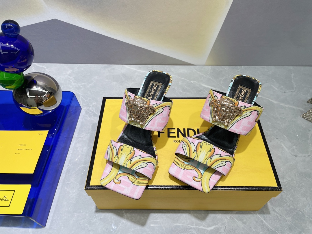 F**di×versace heels-6cm