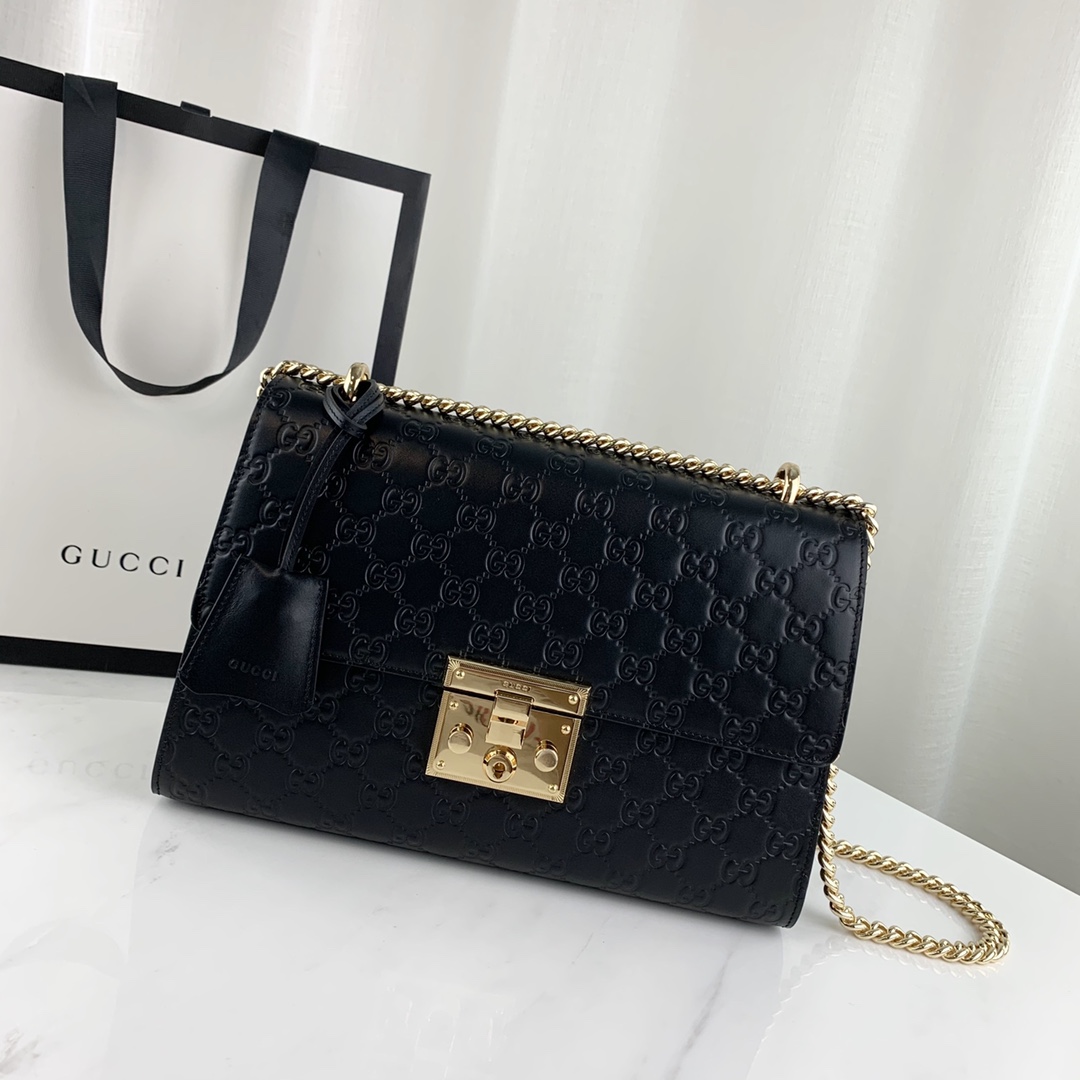 G*u*i padlock bag-30x19x9cm