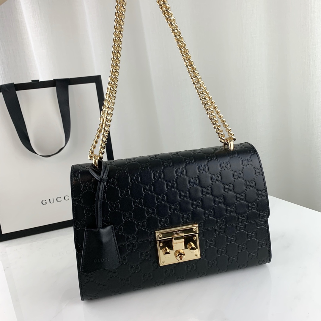 G*u*i padlock bag-30x19x9cm