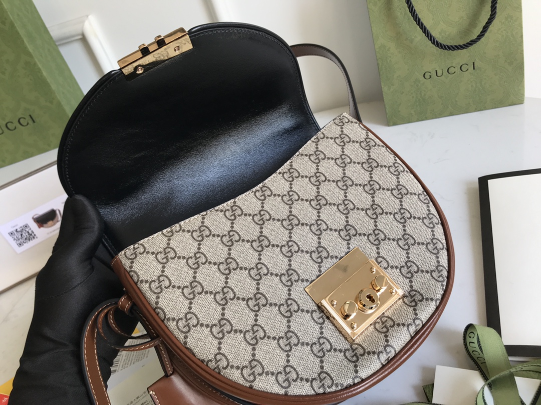 G*u*i padlock bag-22*19.5*6.5cm