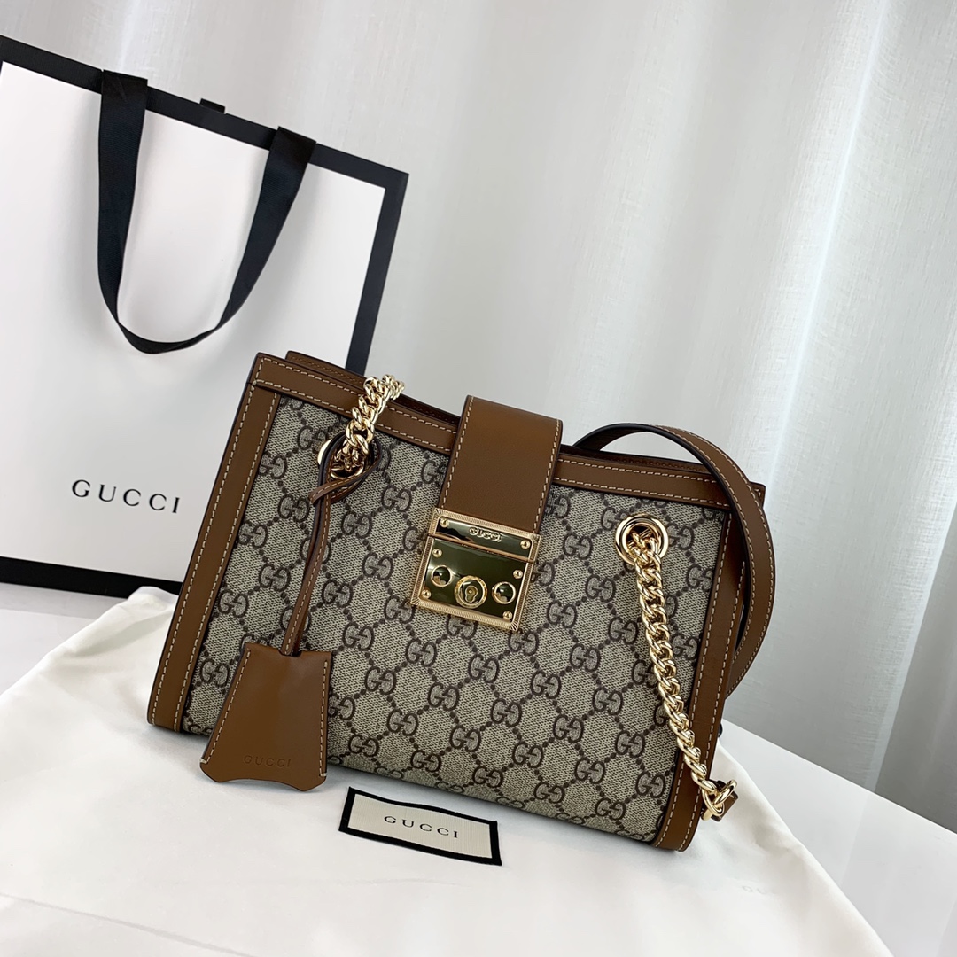 G*u*i padlock bag-26*18*10cm
