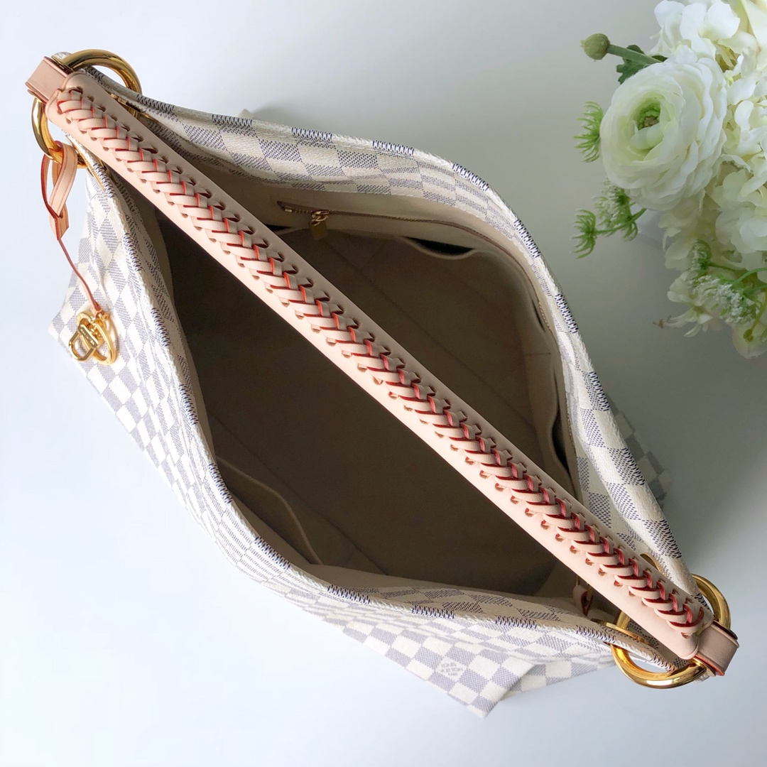 l0*is V*t0n artsy damier azur bag-46*32*24cm