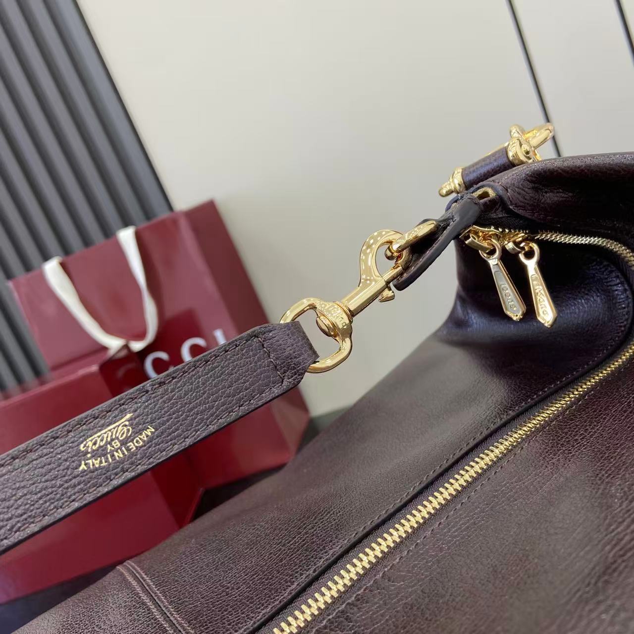 Guc*ci Brera Leather Large Shoulder Bag-46*29*20.5CM