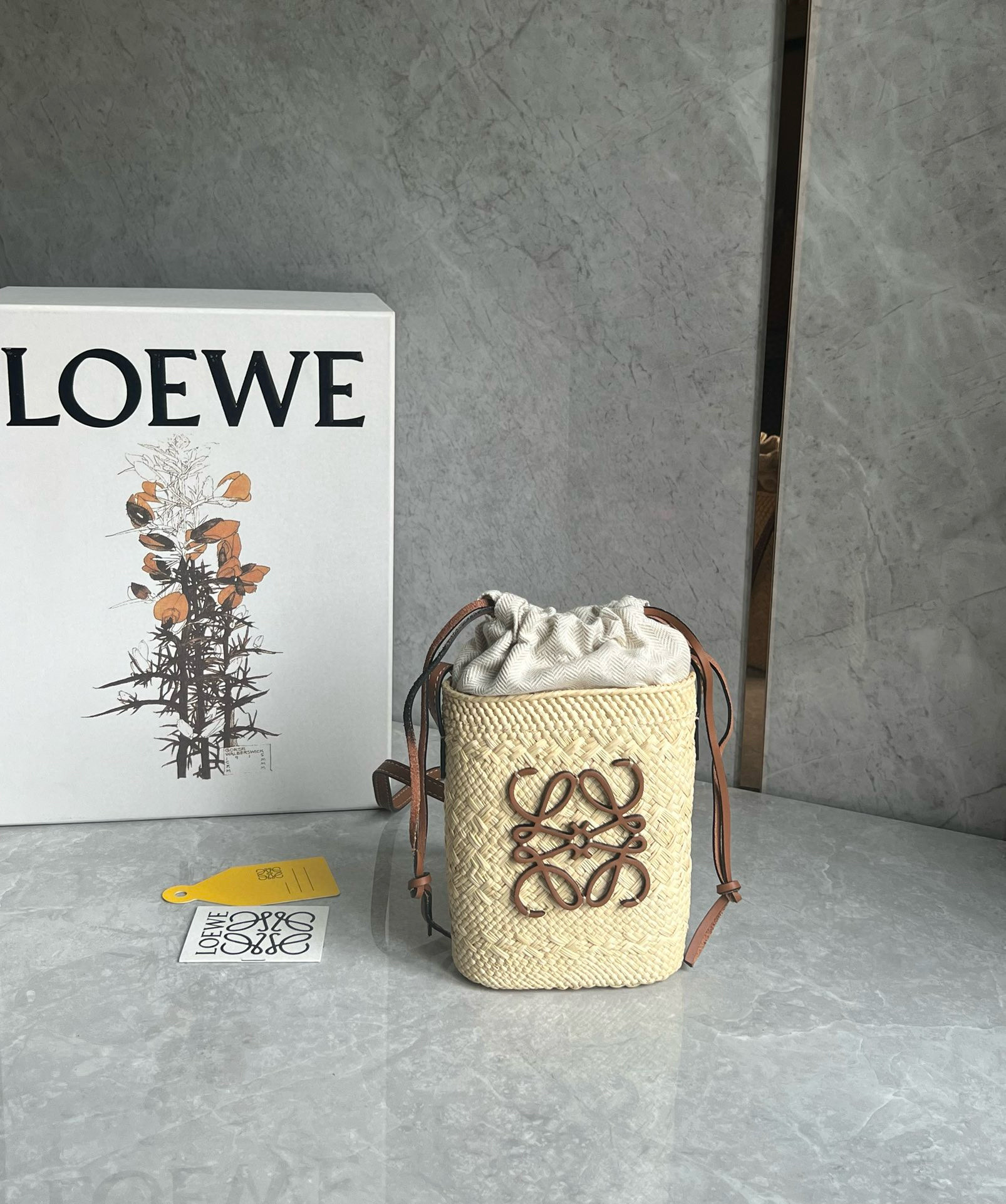 Lowee Anagram Basket Bag-22X14X6CM