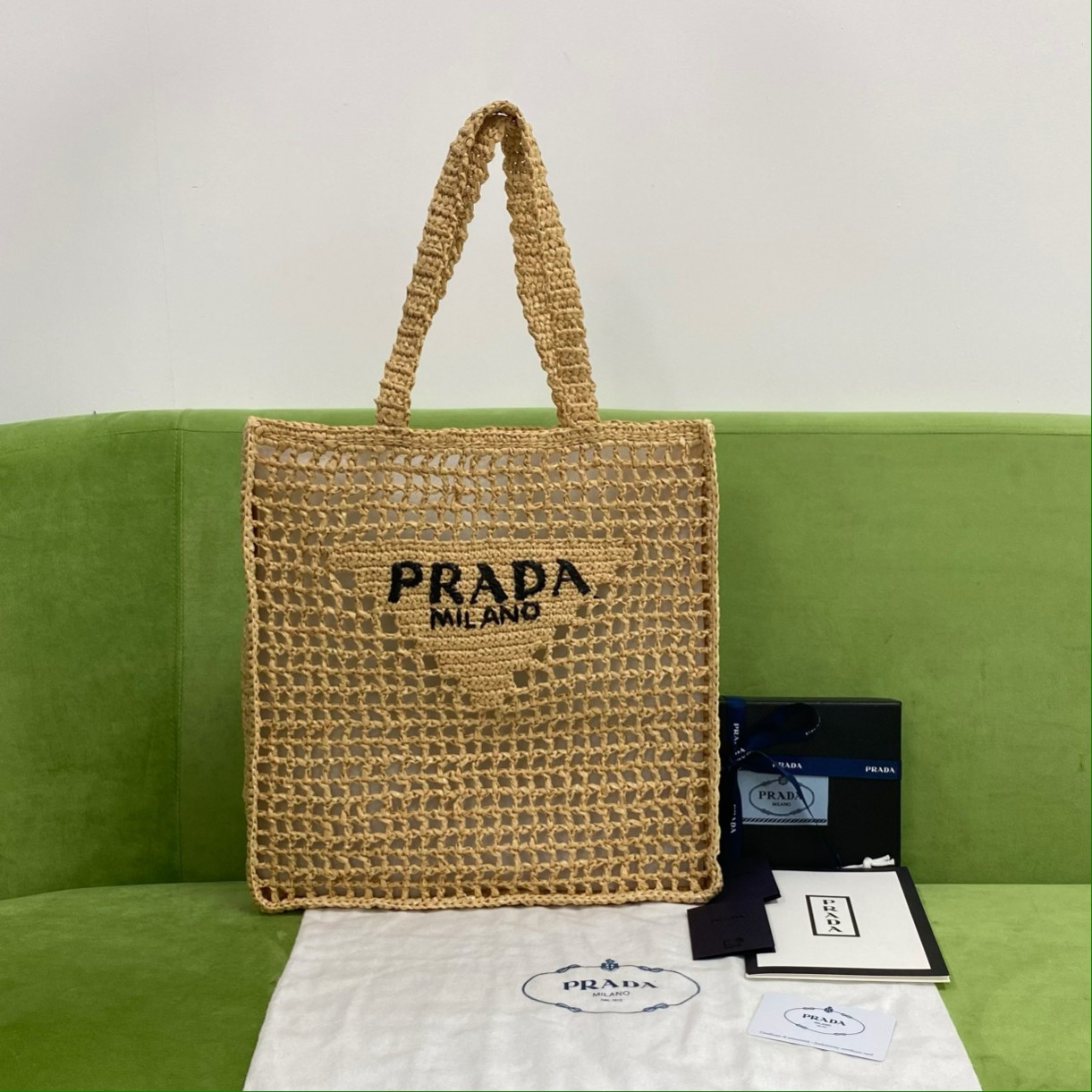 Pra*a 1bg393 tote-36x3x38cm