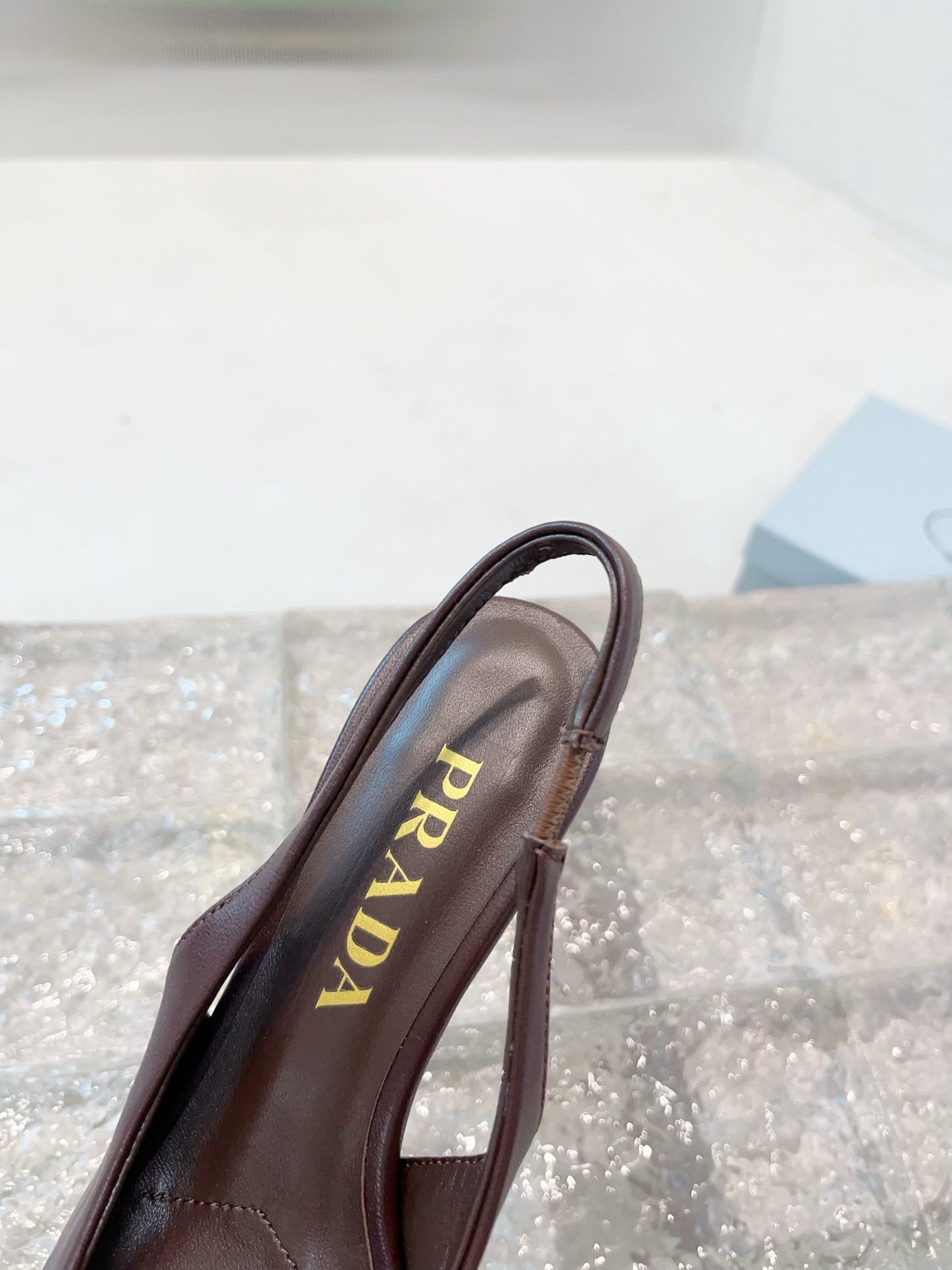 Pra*a Slingback Leather Pumps-5.5CM
