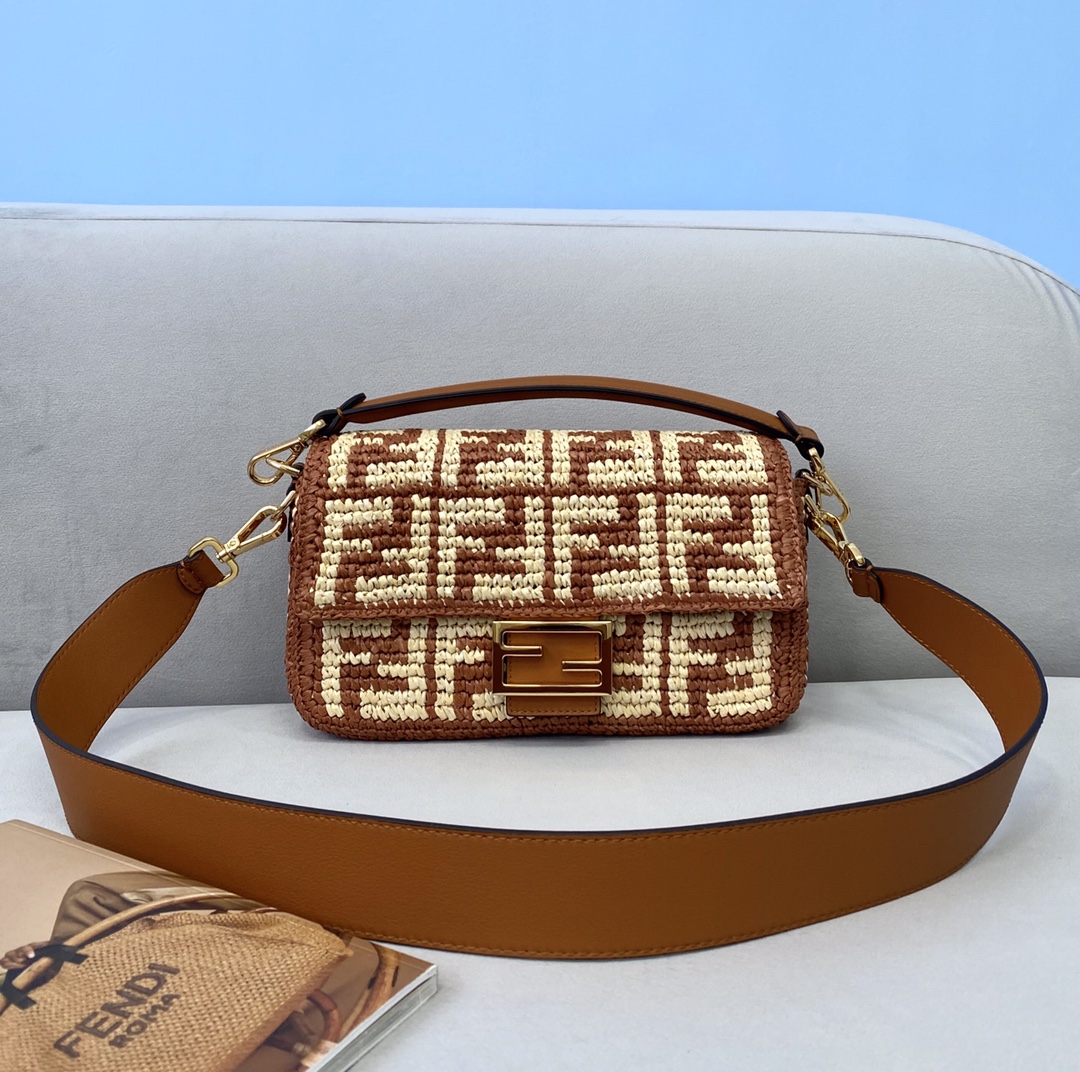 F**di medium baguette bag-26x15x4cm