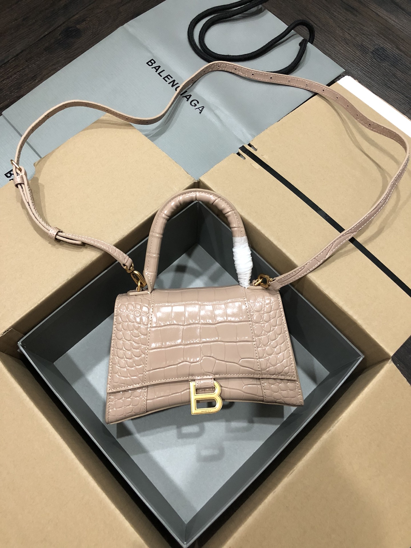 Ba*len*cia*ga hourglass bag-23x10x24cm