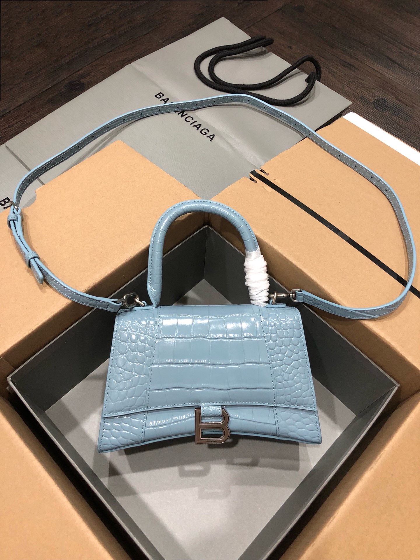 Ba*len*cia*ga hourglass bag-23x10x24cm