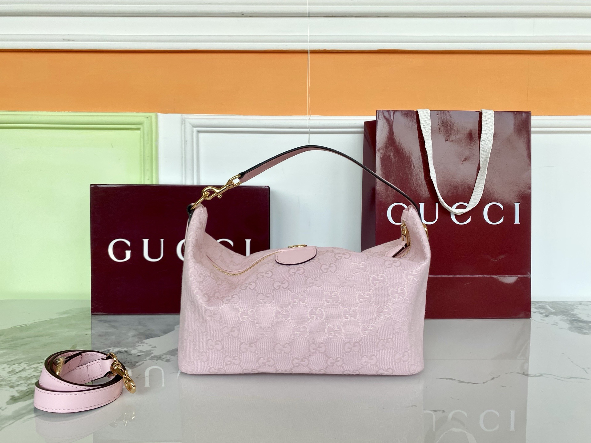 Gvc*1 Vanity Medium Top Handle Bag -19*10*9CM