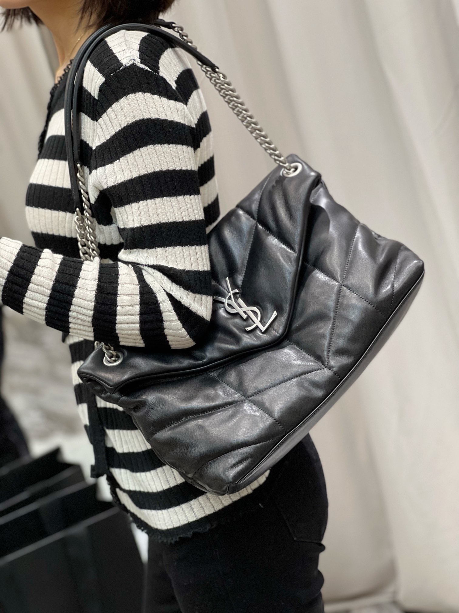 Y*L loulou puffer-lambskin leather