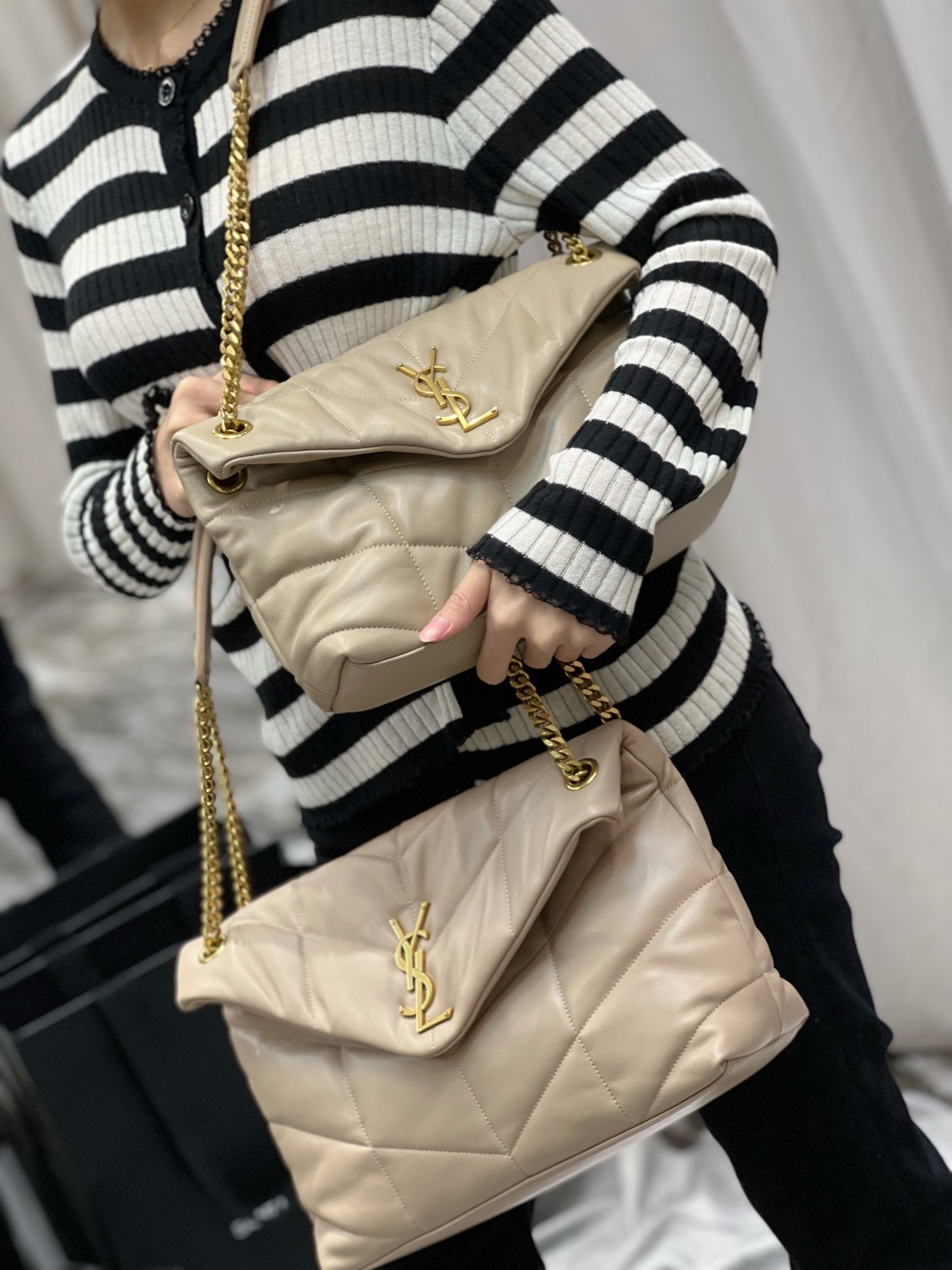 Y*L loulou puffer-lambskin leather
