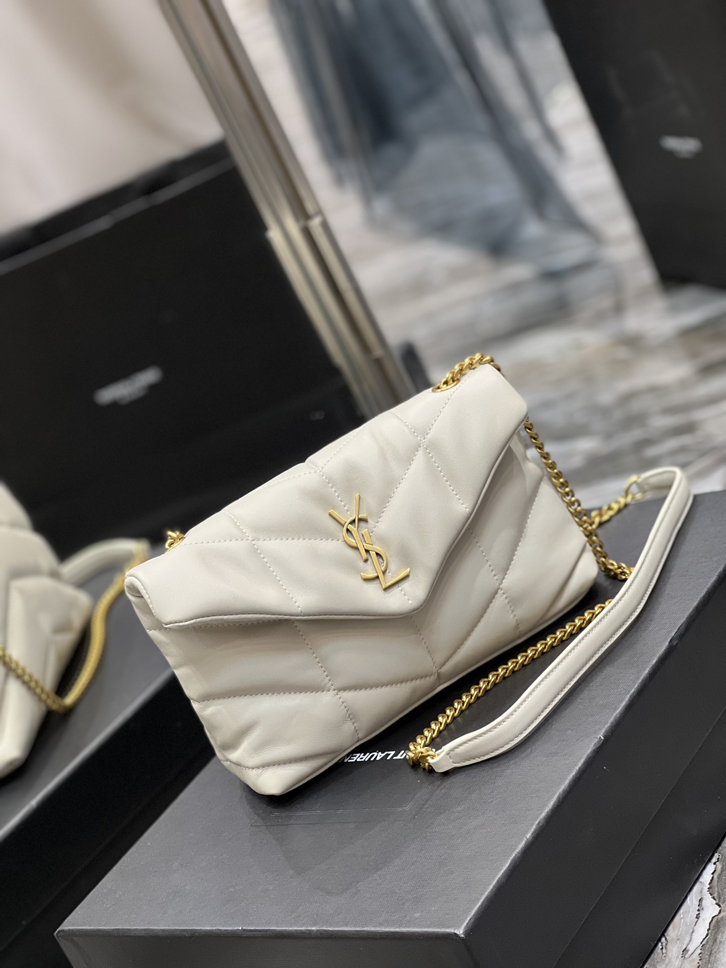Y*L loulou puffer-lambskin leather