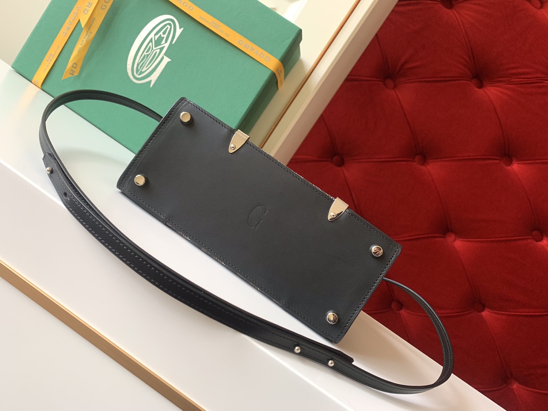 Go*ard coated canvas and leather saigon top handle bag-21cm