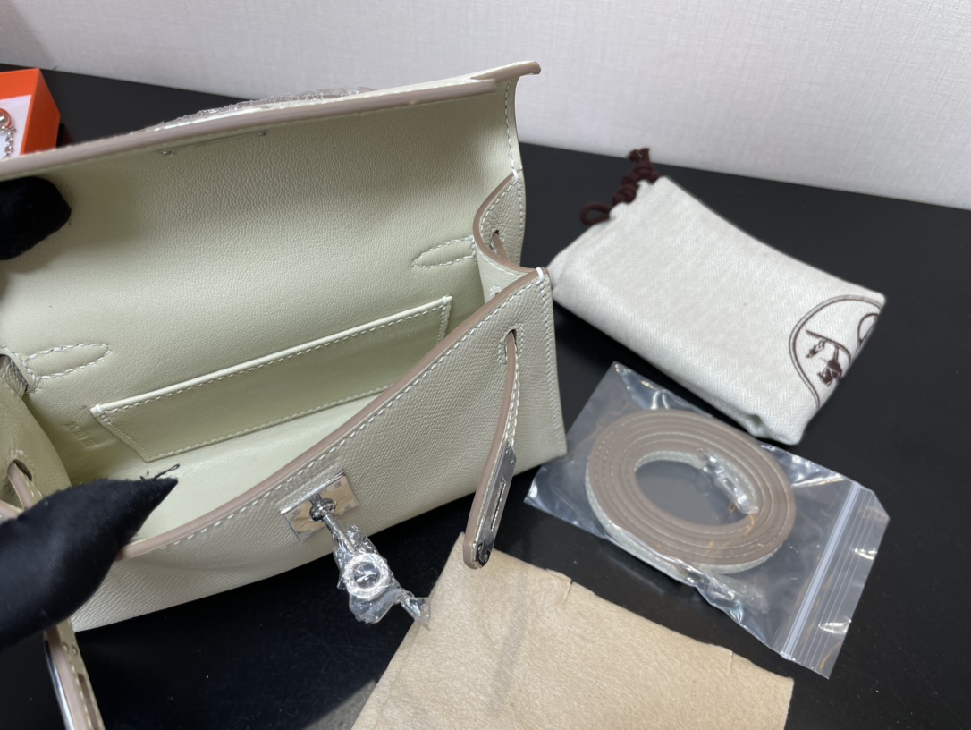 H**mes kelly-gold&silver hardware-19cm