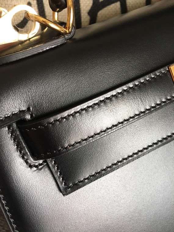 H**mes 28 kelly box leather-28cm