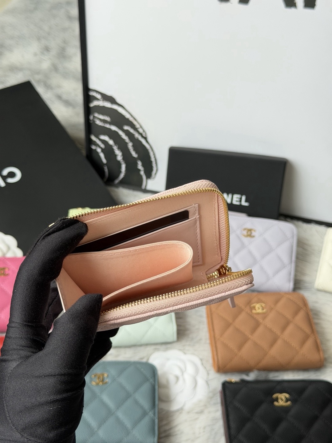 Ch@nel Wallet-11.5×9.2×2CM