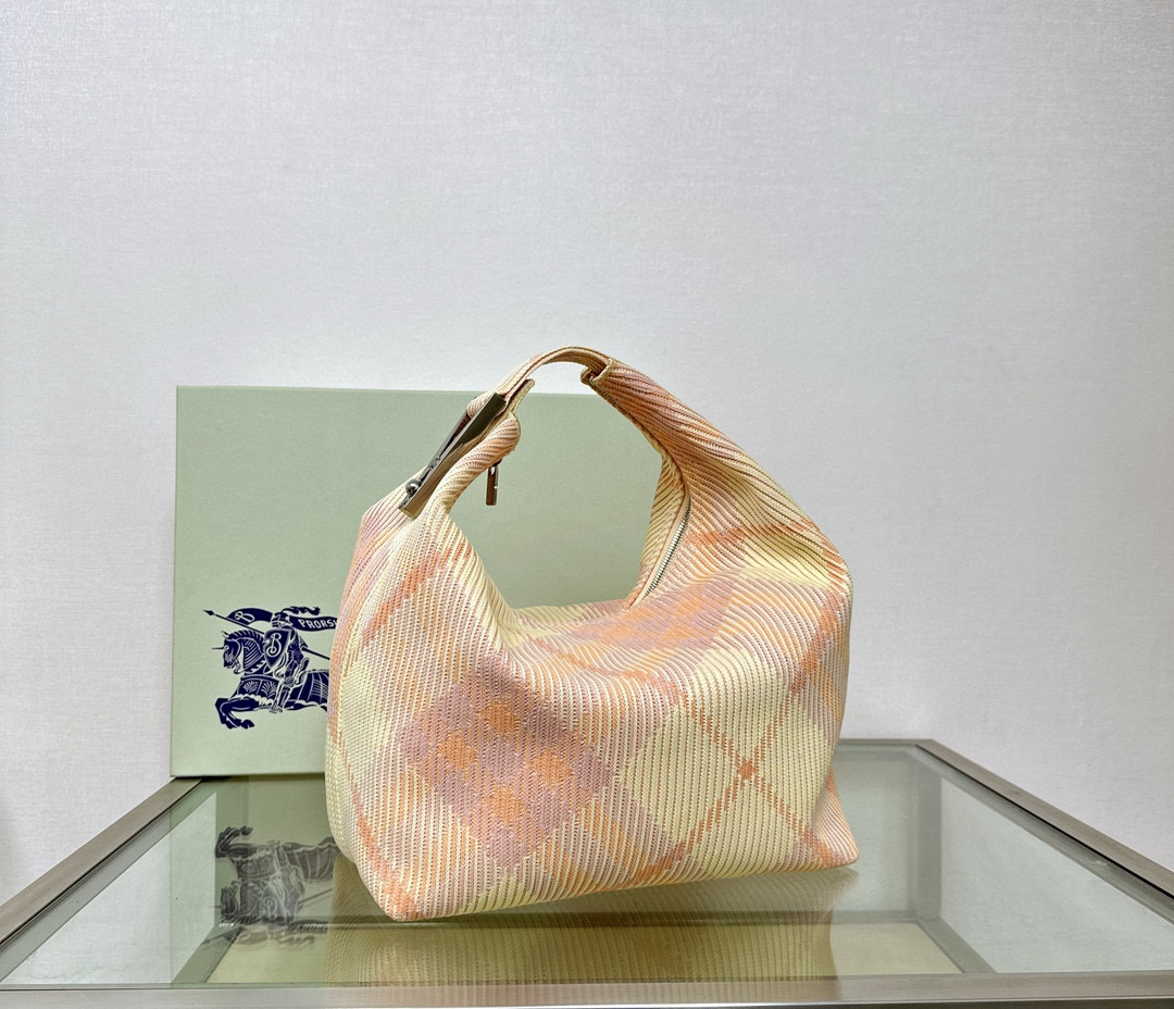 B**rry medium check hobo bag-28.5*16.5*33.5cm