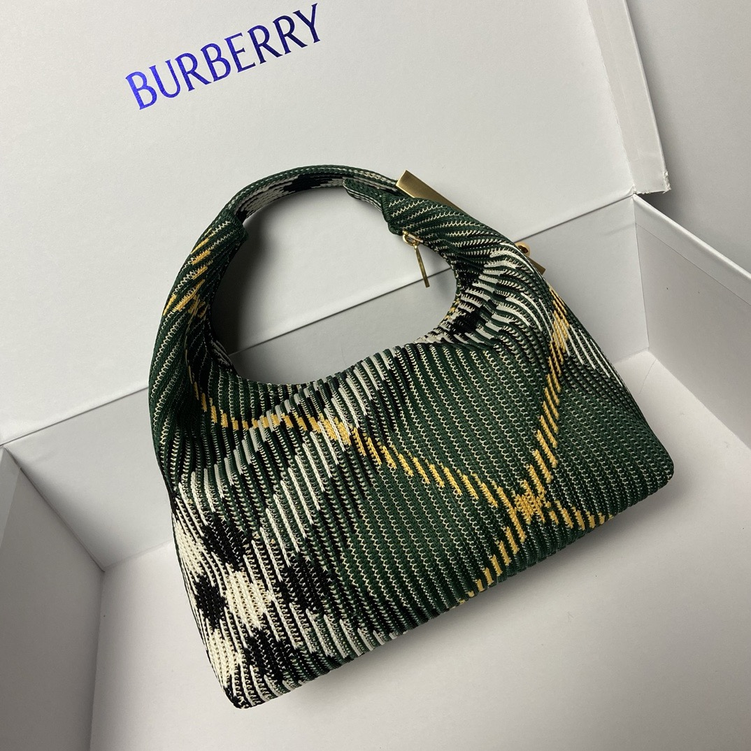 B**rry small check hobo bag-21.5*10.5*23cm
