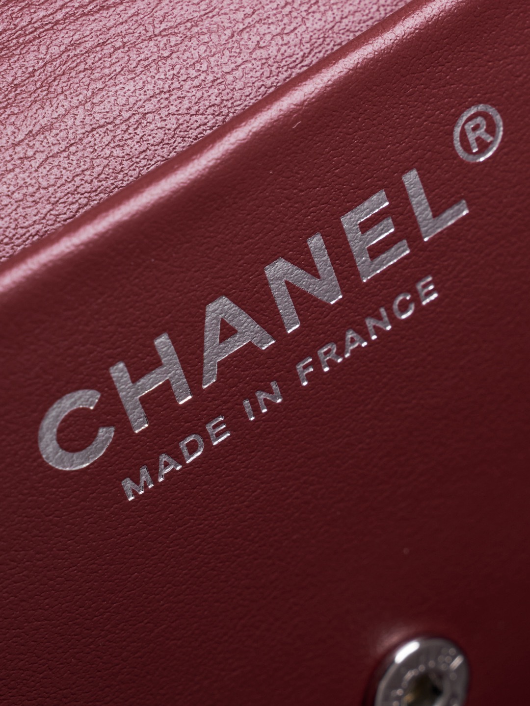 Ch@nel Mini Flap Bag, Grained Calfskin-13*20*6CM