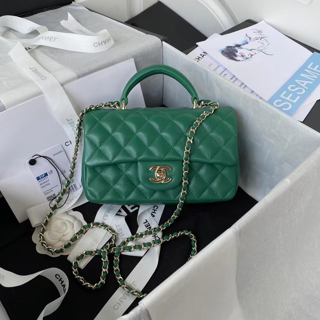 Ch@nel Flap Bag-20*12*6CM