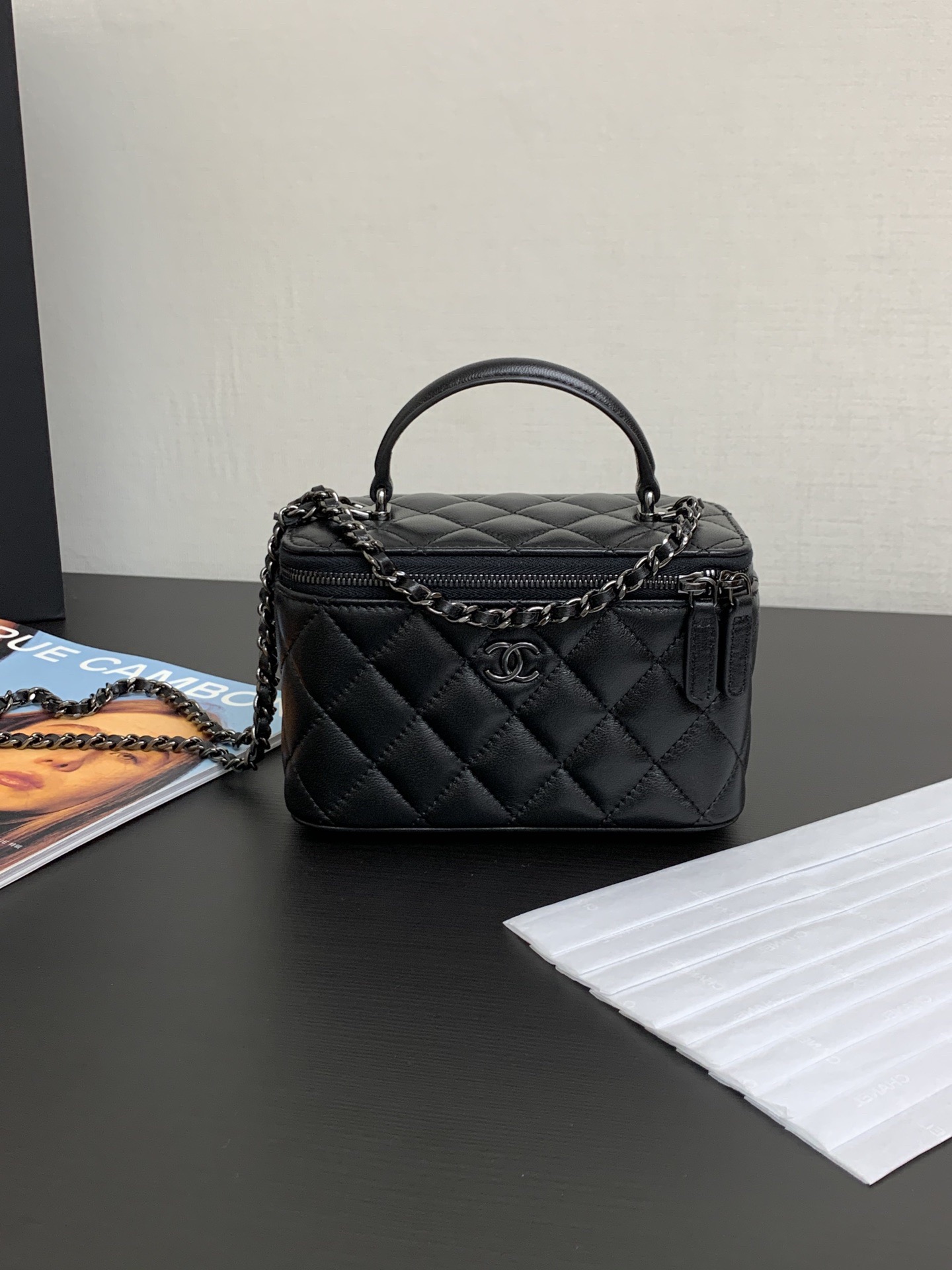 Ch@nel Cosmetic Bag-16*10*8CM