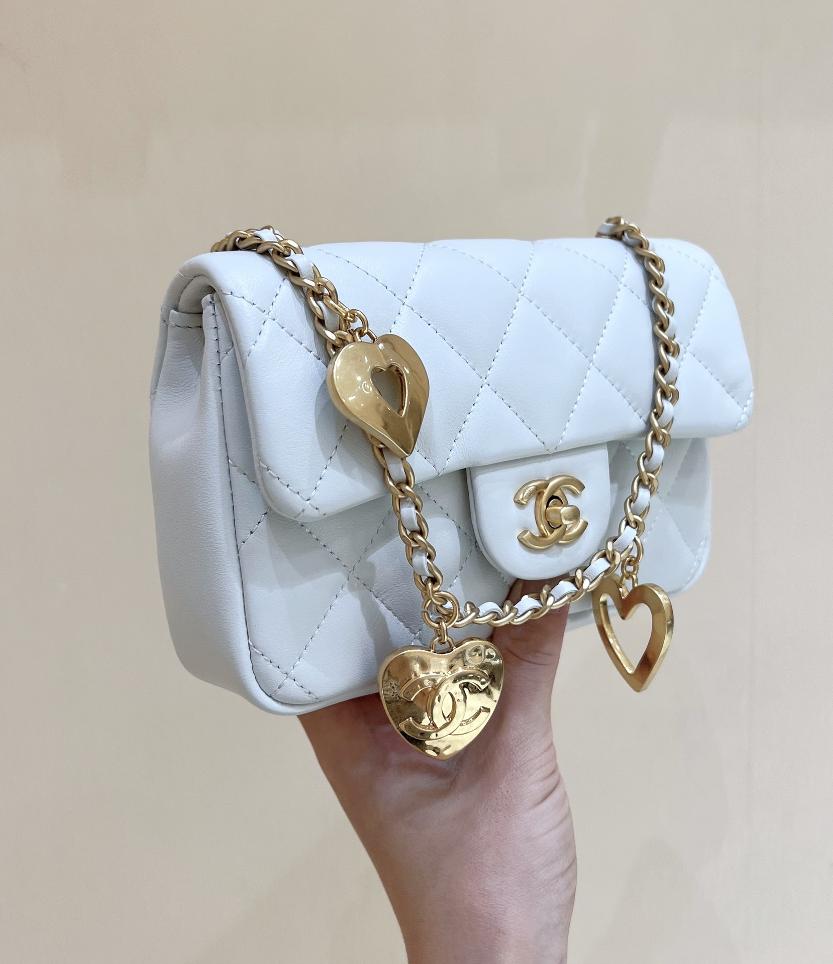 Ch@nel Flap Bag-12*19*7CM