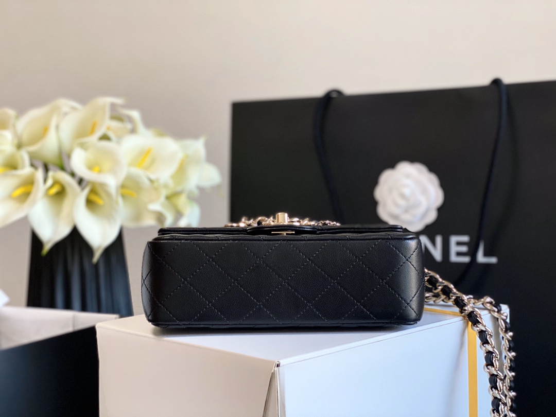 Ch@nel Flap Bag-12*20*6CM