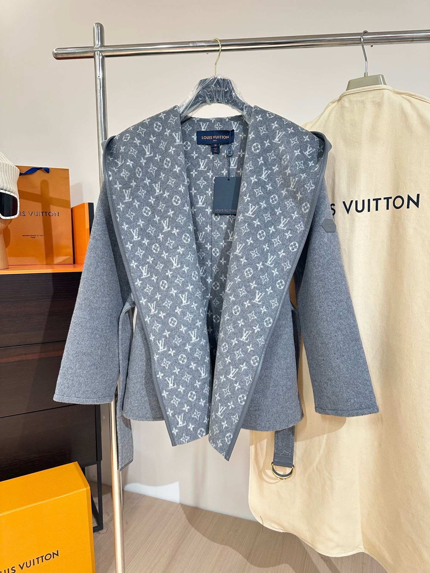 Lou*is Vuitt*on Wool Trench Coat