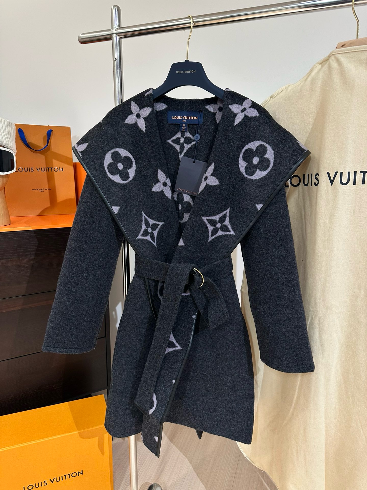Lou*is Vuitt*on Wool Trench Coat