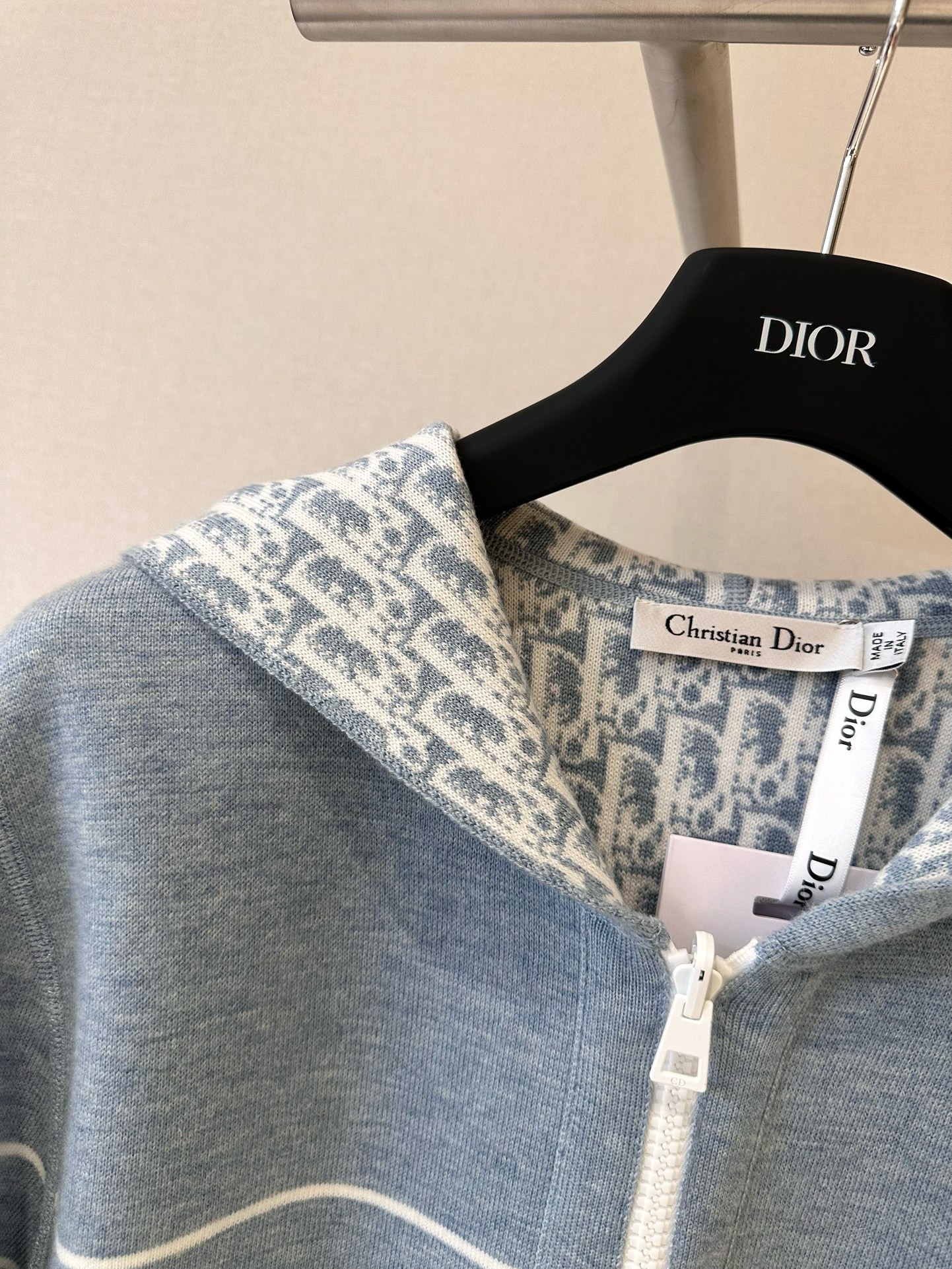 Di*r Reversible Hooded Cardigan
