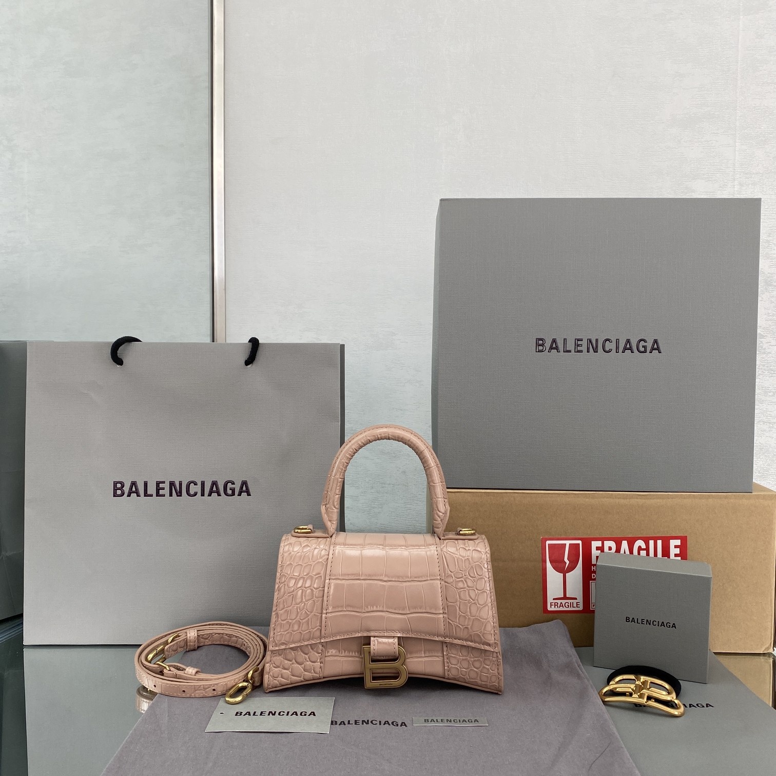 Ba*len*cia*ga xs hourglass bag-13*8*19cm