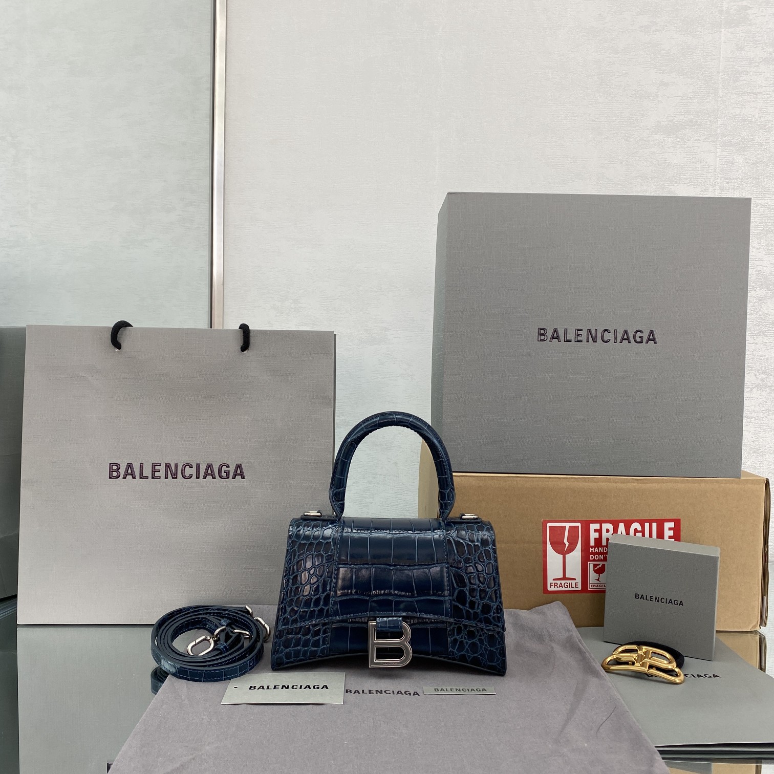 Ba*len*cia*ga xs hourglass bag-13*8*19cm