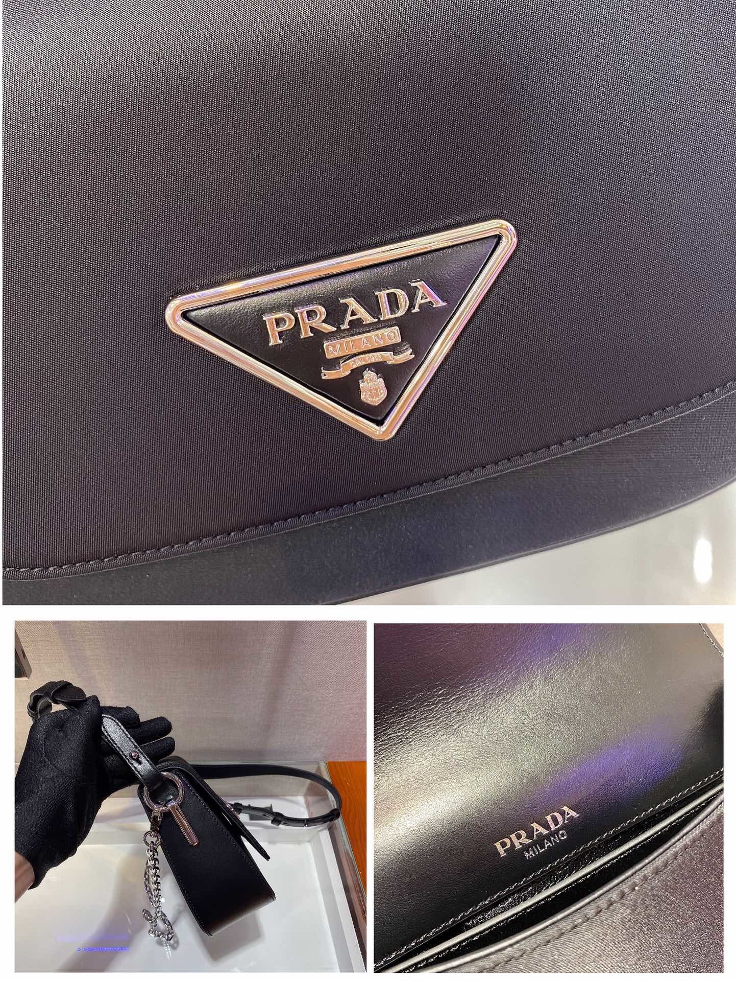 Pra*a chain bag 1bh171-21*16*6.5cm