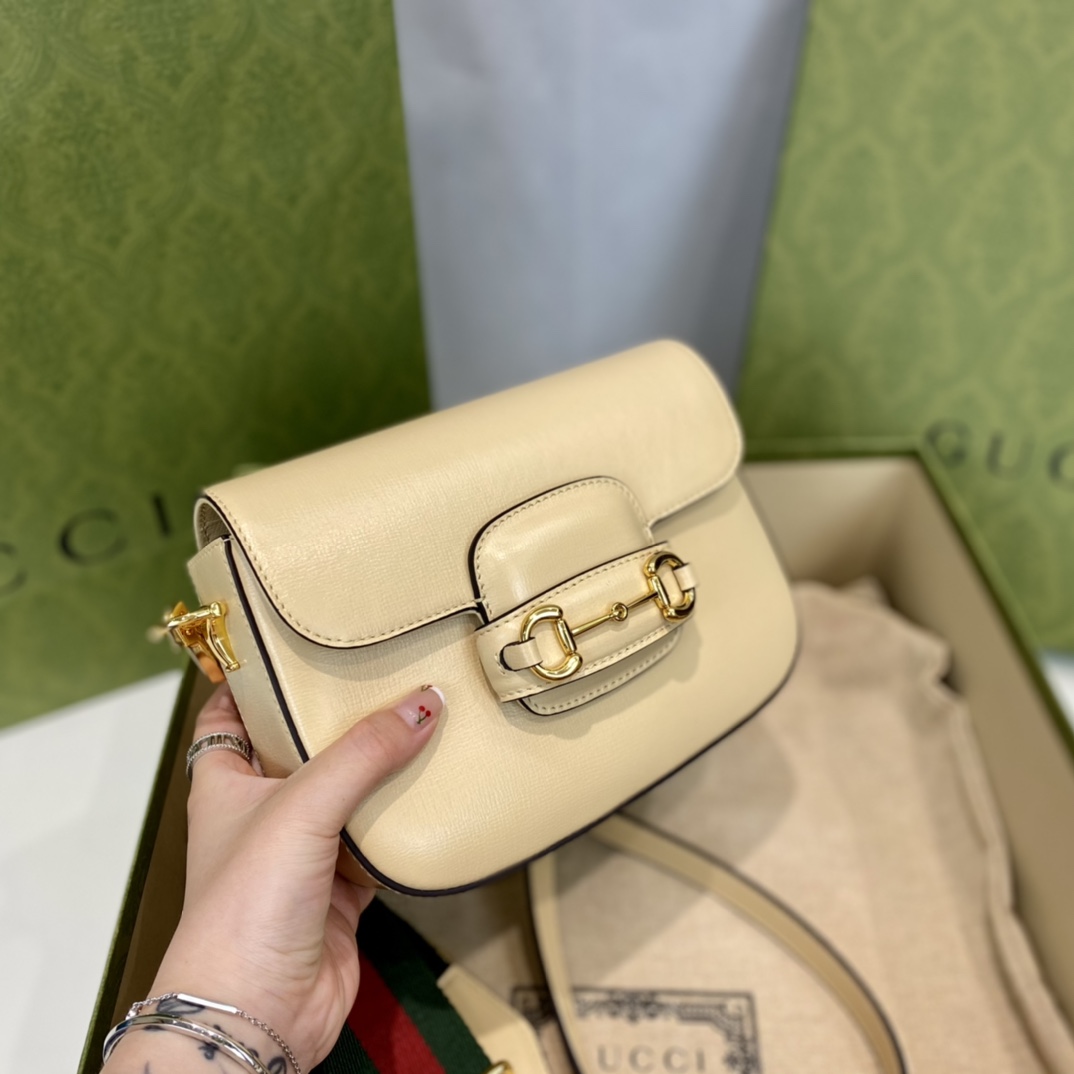 G*u*i 1955 horsebit shoulder bag-20.6*14.4*5.1cm