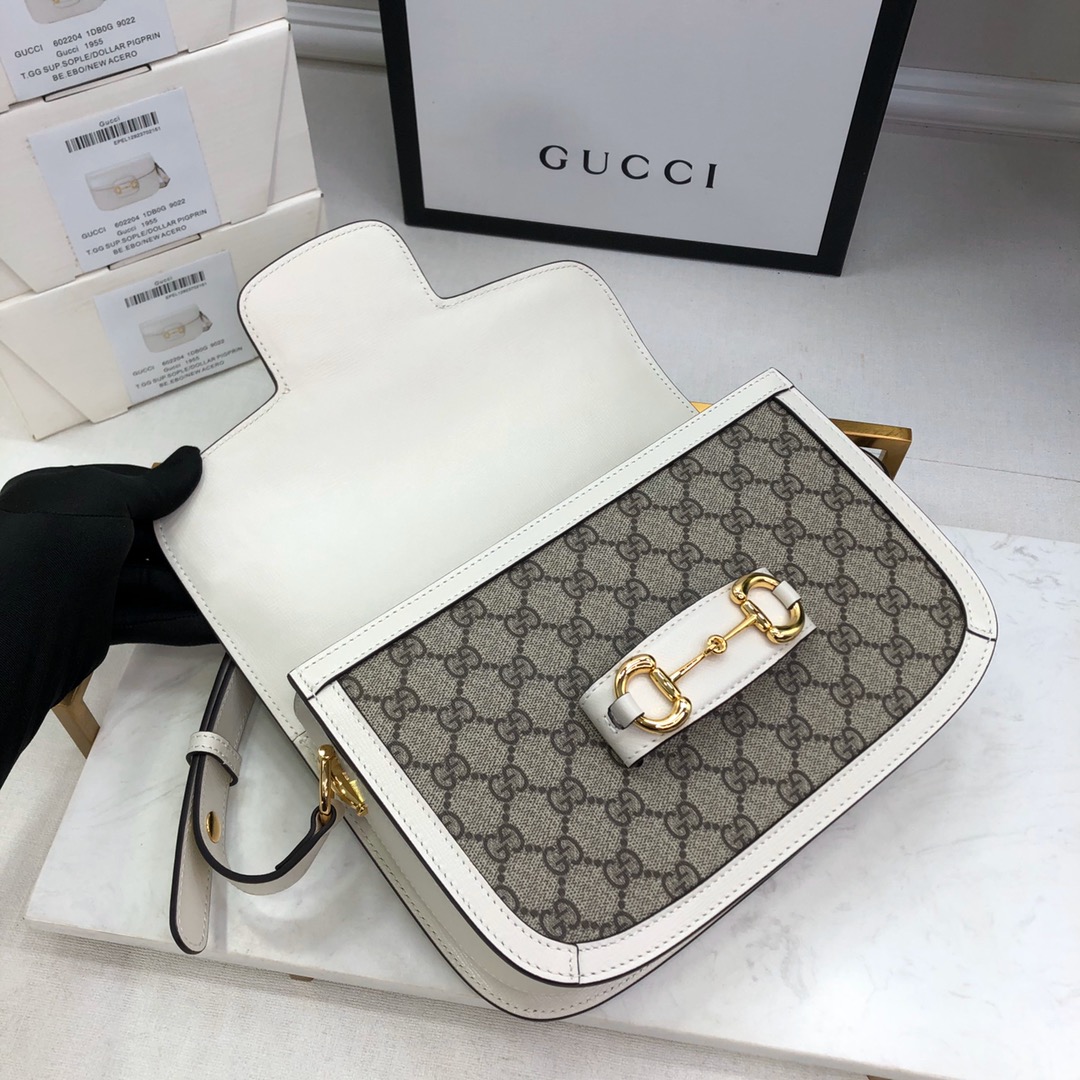 G*u*i 1955 horsebit shoulder bag-25*18*8cm