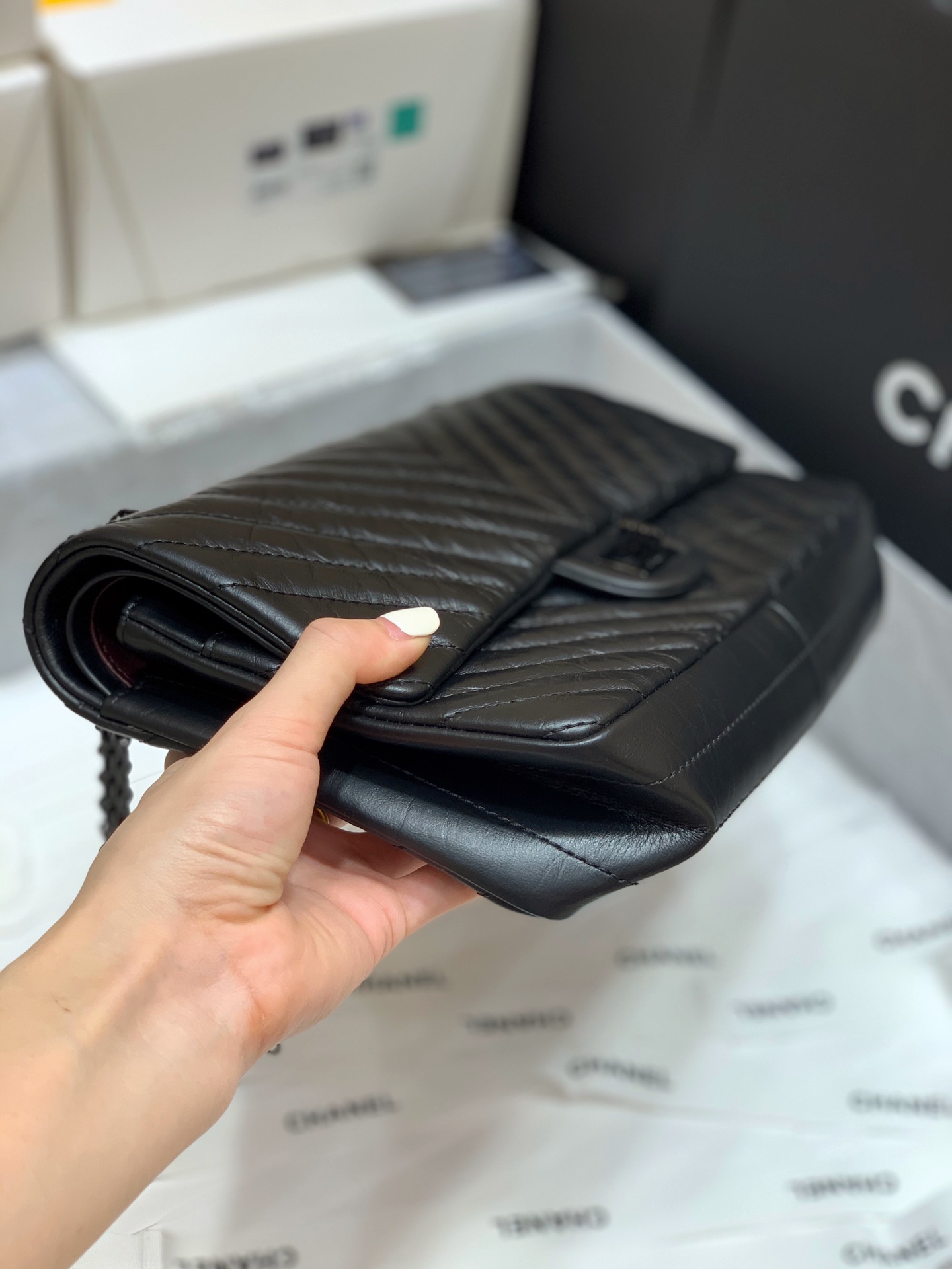 Ch@nel Reissue 2.55 Flap Bag -28CM
